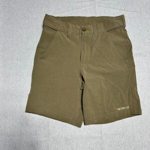 Nomad Shorts Mens Size‎ S Brown Performance Stretch Lightweight Outdoor Hiking